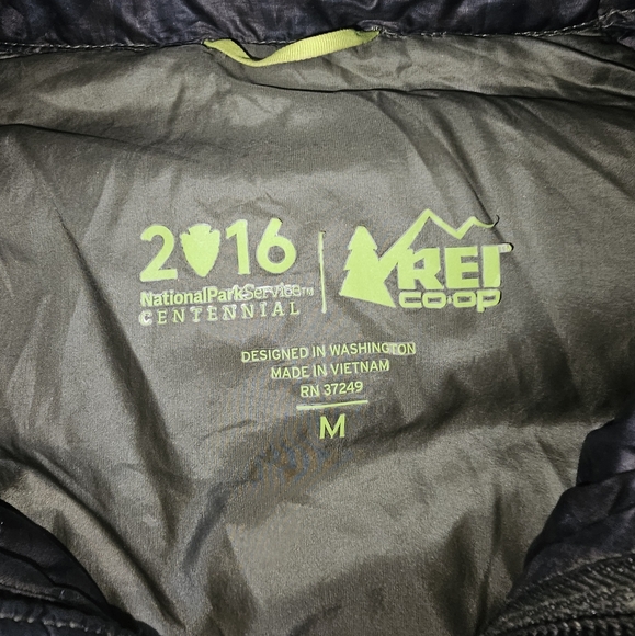 REI Coop Puffer Vest Women's Large Green Softshell Pertex Quantum Down Primaloft - Picture 8 of 10